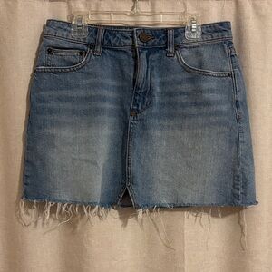 Urban Outfitters Distressed Denim Mini Skirt